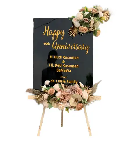 Papan Bunga Akrilik Tanduk