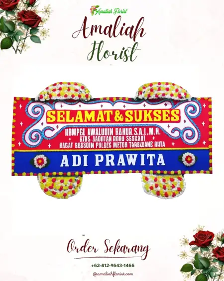 Papan Bunga Ucapan Selamat Tanduk